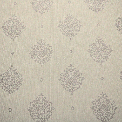 Papel de Parede Arabesco em Linho Bege Rolo com 10 Metros