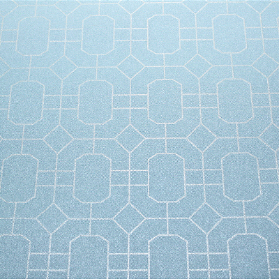 Papel de Parede Geométrico Tons de Azul e Prata Rolo com 10 Metros