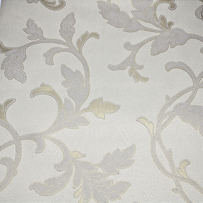 Papel de Parede Folhagens Tom de Fendi Rolo com 10 Metros