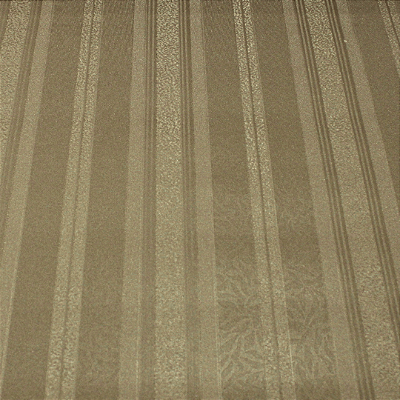 Papel de Parede Listrado Marrom e Dourado Rolo com 10 Metros