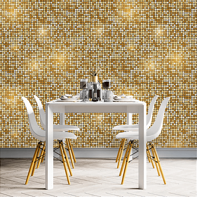 Papel de Parede Pastilhas Tons Terrosos Rolo com 10 Metros