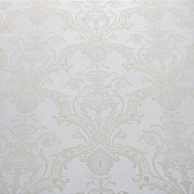 Papel de Parede Arabesco Fundo Off White Rolo com 10 Metros