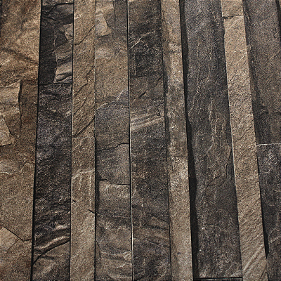 Papel de Parede Madeira Tons de Marrom Rolo com 10 Metros