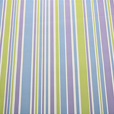 Papel de Parede Listrado Tons Azul Verde e Roxo Rolo com 10 Metros
