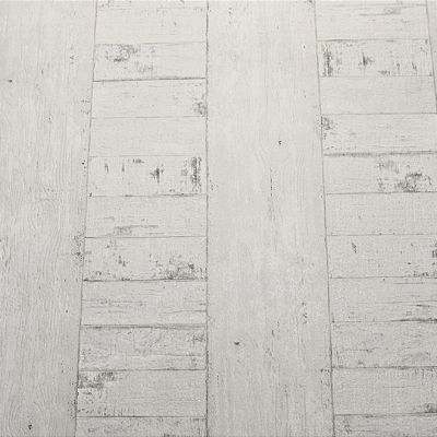 Papel de Parede Emborrachado Madeira Off White Rolo com 10 Metros