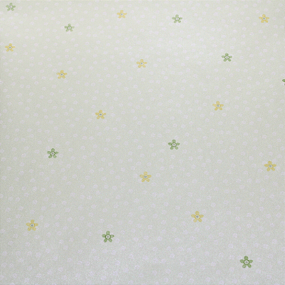 Papel de Parede Floral com Fundo Verde Claro Rolo com 10 Metros