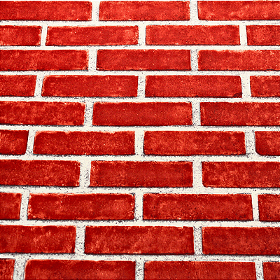 Papel de Parede Tijolinhos em Tom de Vermelho Rolo com 10 Metros