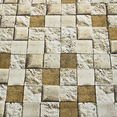 Papel de Parede Pedras em Tons de Bege Rolo com 10 Metros