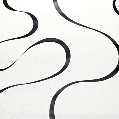 Papel de Parede Bailarina Tom de Creme e Preto Rolo com 10 Metros