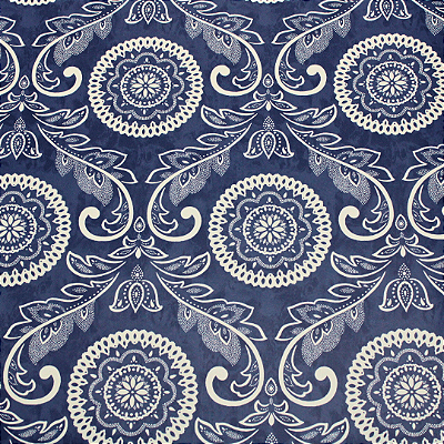 Papel de Parede Mandala em Tom de Azul Rolo com 10 Metros