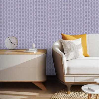 Papel de Parede Texturizado Tom de Roxo com Brilho Rolo com 10 Metros