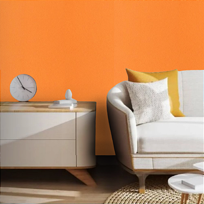 Papel de Parede Importado Laranja 10 Metros