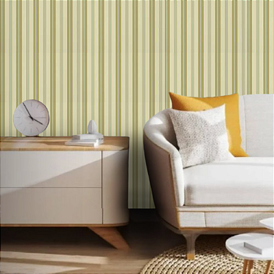 Papel de Parede Importado Texturizado Listras Douradas 10 Metros