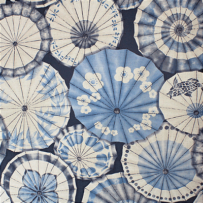 Papel de Parede Texturizado Importado Oriental Azul 10 Metros