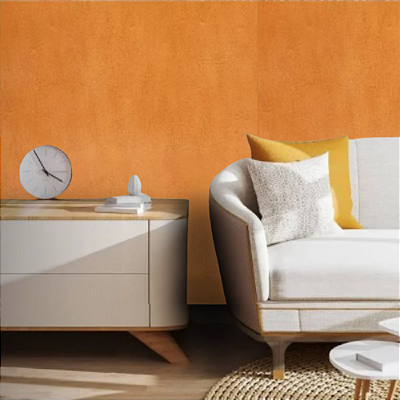Papel de Parede Importado Texturizado Efeitos Laranja 10 Metros