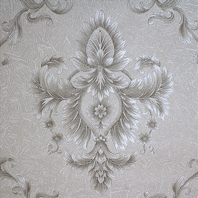 Papel de Parede Importado Arabesco Texturizado Creme 10 Metros