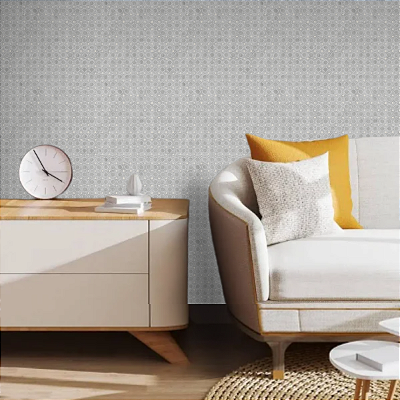 Papel de Parede Geométrico Palha 10 metros