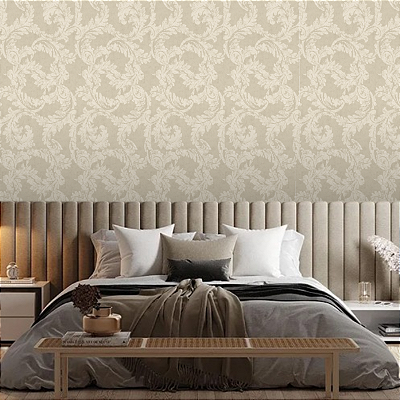 Papel de Parede Arabesco Palha 10 Metros