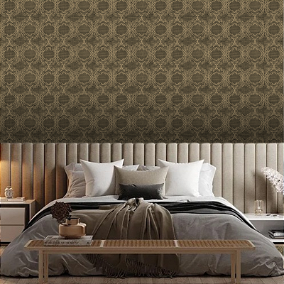 Papel de Parede Abstrato Marrom 10 Metros