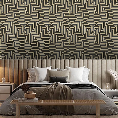 Papel de Parede Geométrico 3D 10 Metros