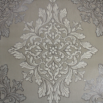 Papel de Parede Arabesco Bege Escuro 10 metros