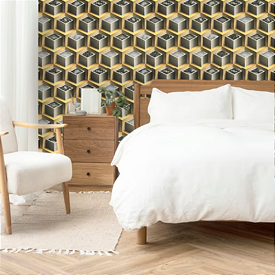 Papel de Parede 3D Geométrico