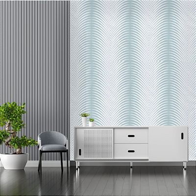 Papel Adesivo Geométrico Turquesa 5 Metros