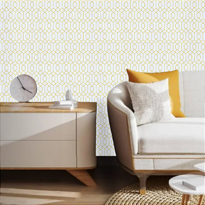 Papel Adesivo Geométrico Verde Claro 5 Metros