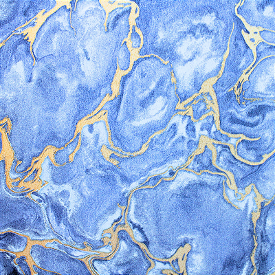 Papel de Parede Mármore Azul 10 Metros