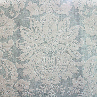 Papel de Parede Azul Tiffany Arabesco Texturizado 10 Metros