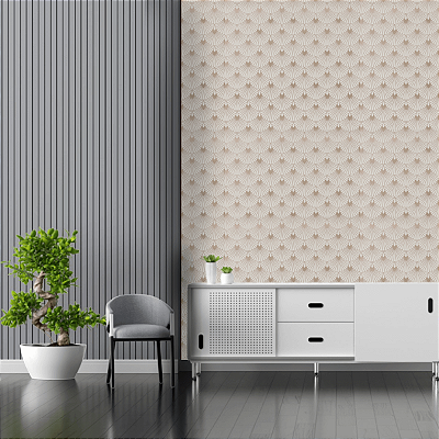 Papel de Parede Geométrico Brilhante 10 Metros