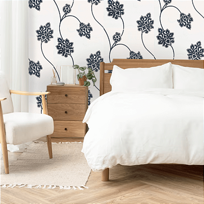 Papel de Parede Floral 10 Metros