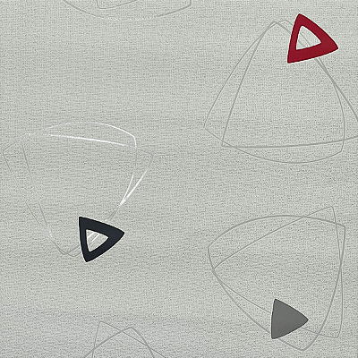 Papel de Parede Branco Geométrico 10 Metros