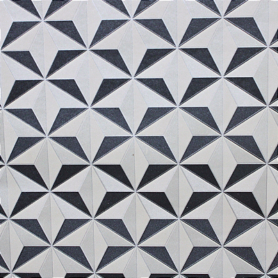 Papel de Parede Geométrico Cinza e Preto 10 Metros