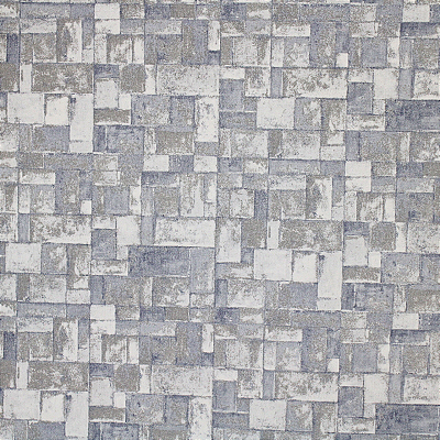 Papel de Parede estilo Pedras tom Cinza e Azul 10 Metros