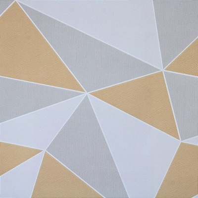 Papel de Parede Zara Cinza e Laranja 10 Metros