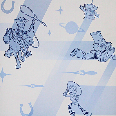 Papel de Parede Toy Story fundo Azul 10 Metros