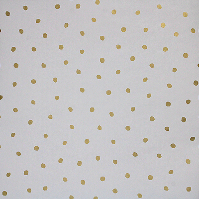 Papel de Parede Poá Dourado 10 Metros