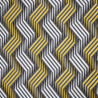 Papel de Parede Geométrico Amarelo Cinza e Branco 10 Metros