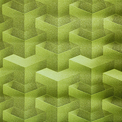 Papel de Parede Geométrico Verde Limão 10 Metros