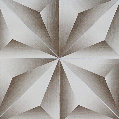 Papel de Parede Geométrico 3D fundo Marrom 10 Metros