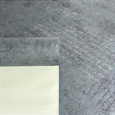 Papel de Parede Cinza Importado Luxo 15 Metros Lavável