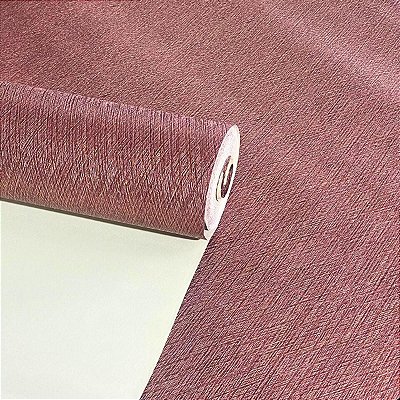 Papel de Parede Vermelho Bordo Importado Luxo 15 Metros Lavável para Residencial e Comercial