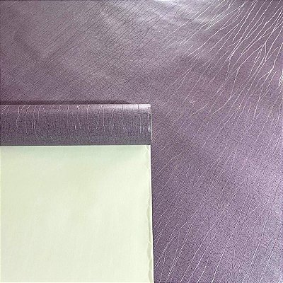 Papel de Parede efeito Ranhuras Roxo Importado Luxo 15 Metros Lavável para Residencial e Comercial