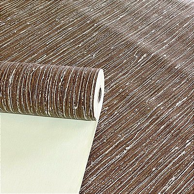Papel de Parede efeito Ranhuras Luxo 15 Metros Texturizado e Lavável para Residencial e Comercial