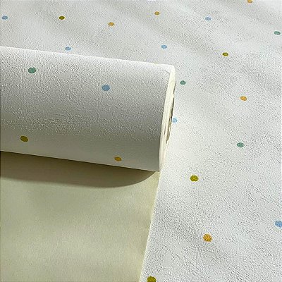 Papel de Parede Poá Importado Luxo 15 Metros Texturizado e Lavável para Residencial e Comercial