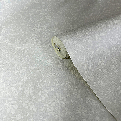 Papel de Parede Floral tom Suave Importado Luxo 15 Metros Lavável para Residencial e Comercial