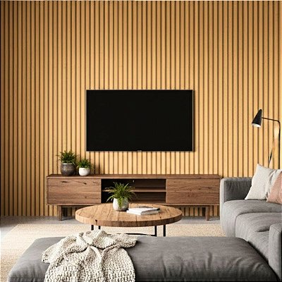 Papel de Parede Adesivo Ripado Madeira Brilhoso Vinílico Impermeável 5MX45CM