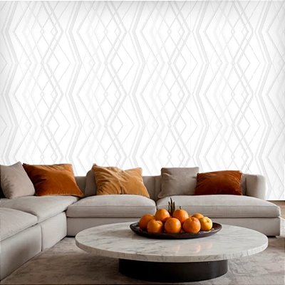 Papel de Parede Vinílico - EPP III - Geométrico - Off White