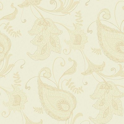 Papel de Parede Vinílico - EPP III - Floral - marfim
